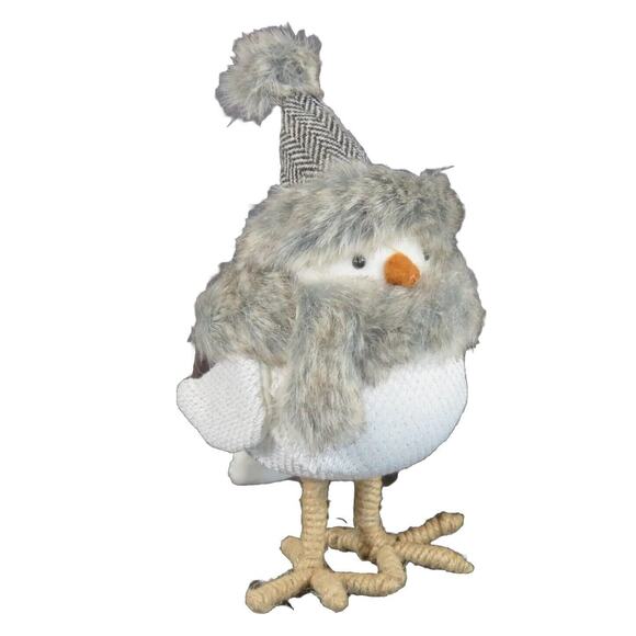 Target SPRITZ Wondershop Feathery Friends Winter Fabric Bird 2015 RARE Fur Scarf - Picture 1 of 10